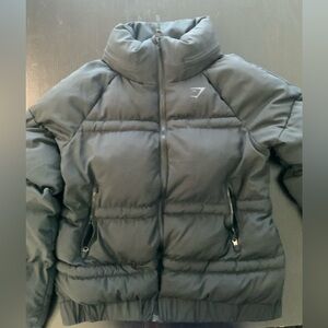 Gymshark Black Puffer Jacket